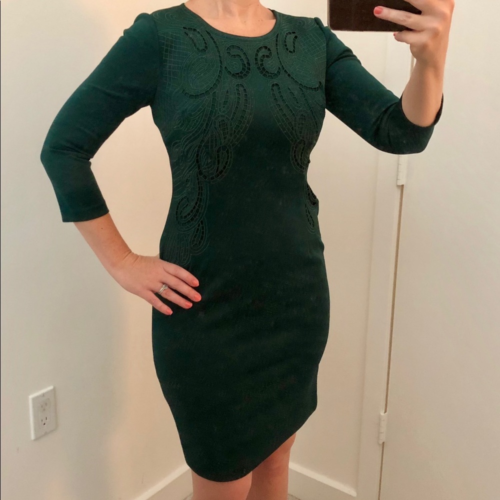 Dark Green Antonio Melani Margaret Dress sz 4